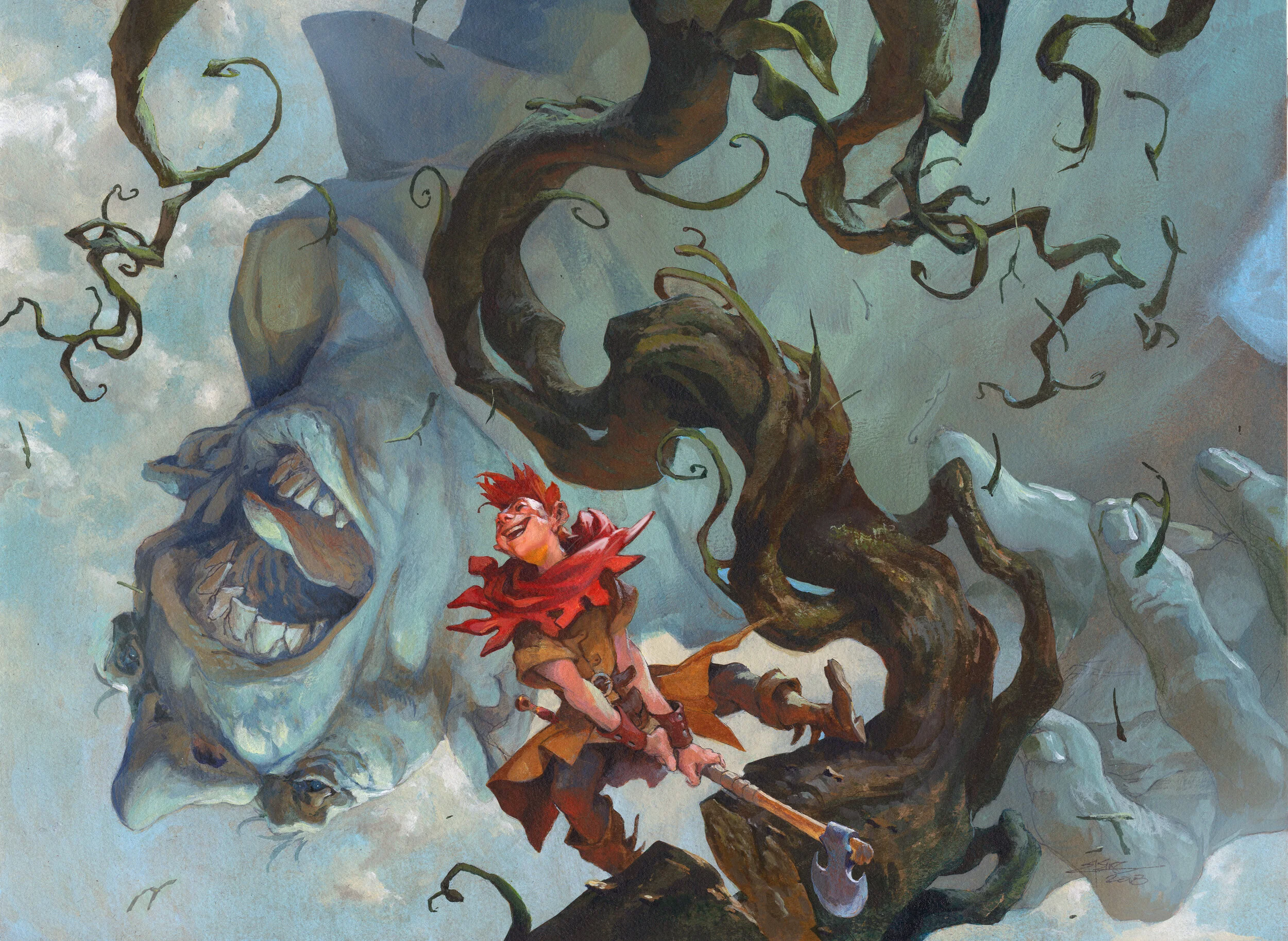 マジックザギャザリング 原画 作者 Jesper Ejsing Earthshaker Dreadmaw, 50 x 70 cm poster print — Jesper